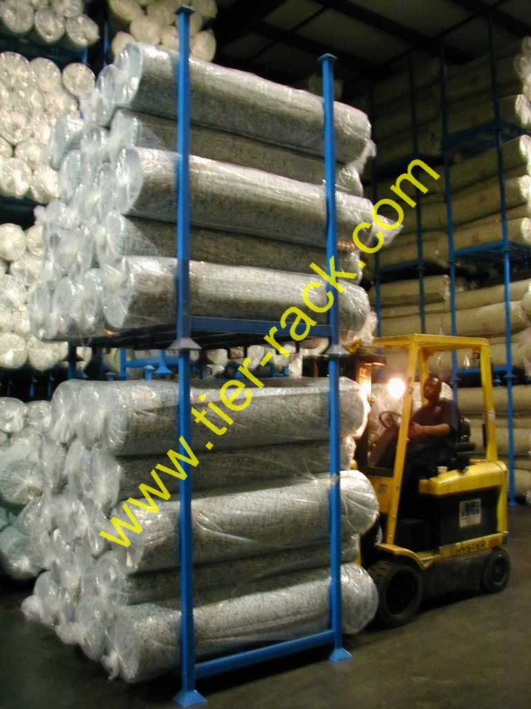 Heavy Duty Carpet Pad Racks – Tier-Rack: Durable & High-Quality